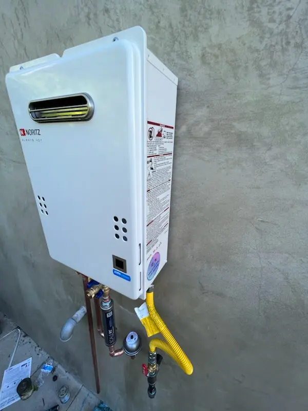 Tankless water heater installation for Parkview homes