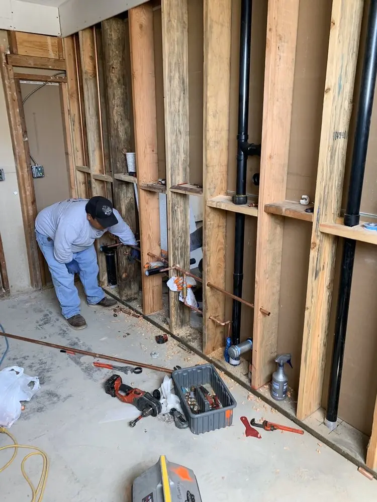 Commercial rough-in plumbing for Water Heater Replacement in Parkview
